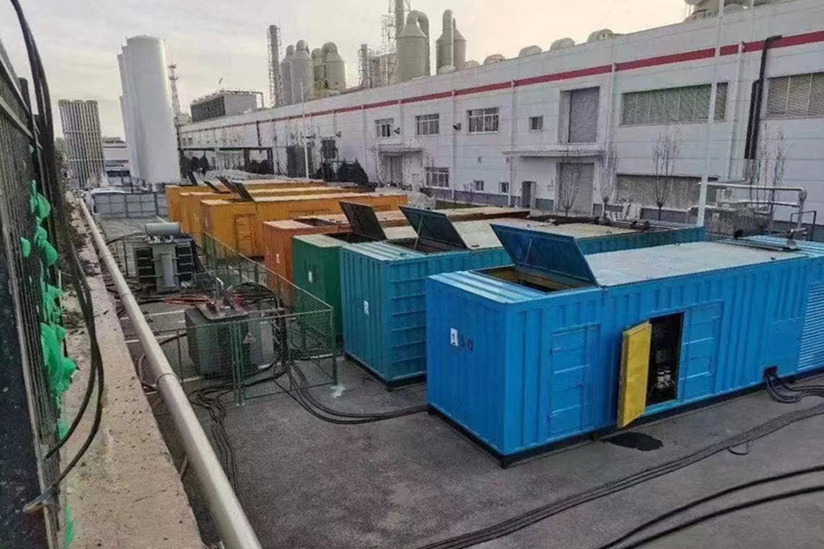 七台河发电机租赁施工现场